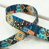 Smooth webbing tape - INDIAN MOSAIC / Choice of sizes