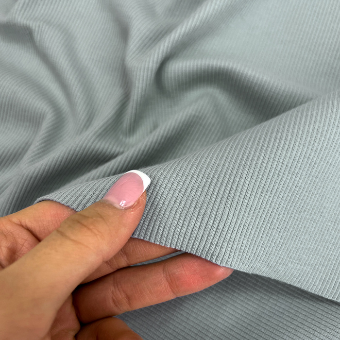 Rib Jersey fabric Unicolour - FROSTED MINT (D-227) 