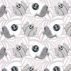 SPOOKY GHOSTS / WHITE (SCARY HALLOWEEN) - Wasserabweisende Webware