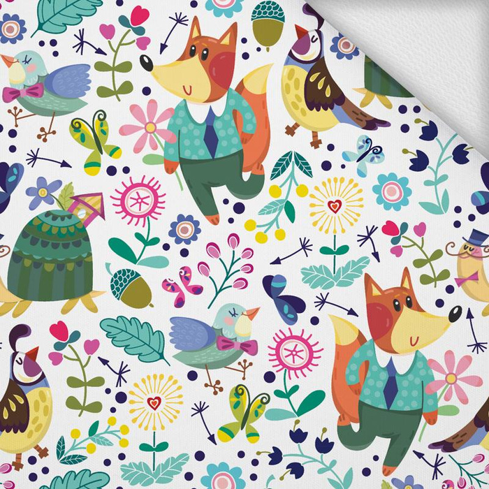 BAREVNÝ PLES / bílá - teplákovina