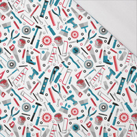 DÍLNA / bílý - organický úplet single jersey s elastanem