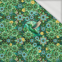Stained Garden wz. 15 (FLOWERS) - panel (60cm x 50cm) dzianina pętelkowa