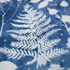 100CM BIAŁE PAPROTKI (CLASSIC BLUE) - Panama 220g