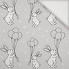 HAPPY BUNNY WZ. 7 - Tkanina na ubrusy
