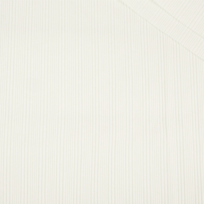 Ribbed knit fabric - Cloud Dancer/ ECRU (D-02)