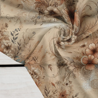 PASTEL FLOWERS WZ. 25 - Crepe