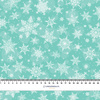 SNOWFLAKES PAT. 2 / mint  - brushed knitwear with elastane ITY