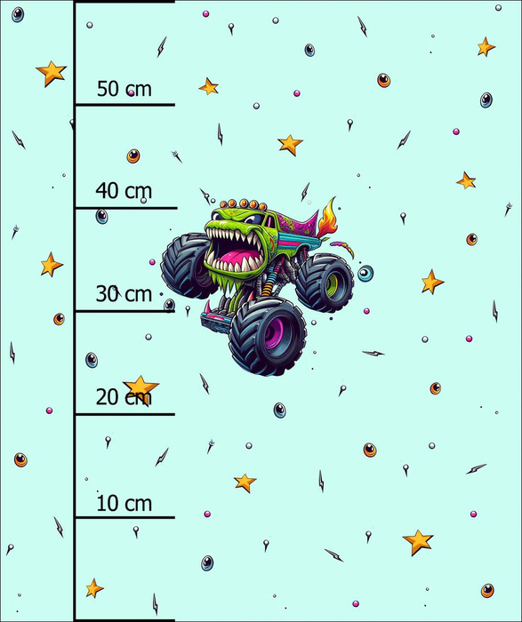 MONSTER TRUCK VZ. 3 - panel (60cm x 50cm) teplákovina