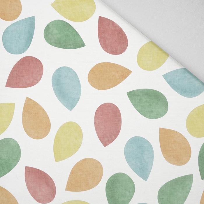 GROßE BLÄTTER MIX / gelb - HOME DECOR PREMIUM Webware