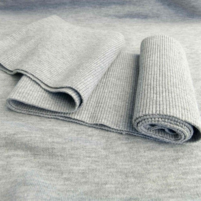 Heavy Elastic Rib Knit 500g - GREY MELANGE