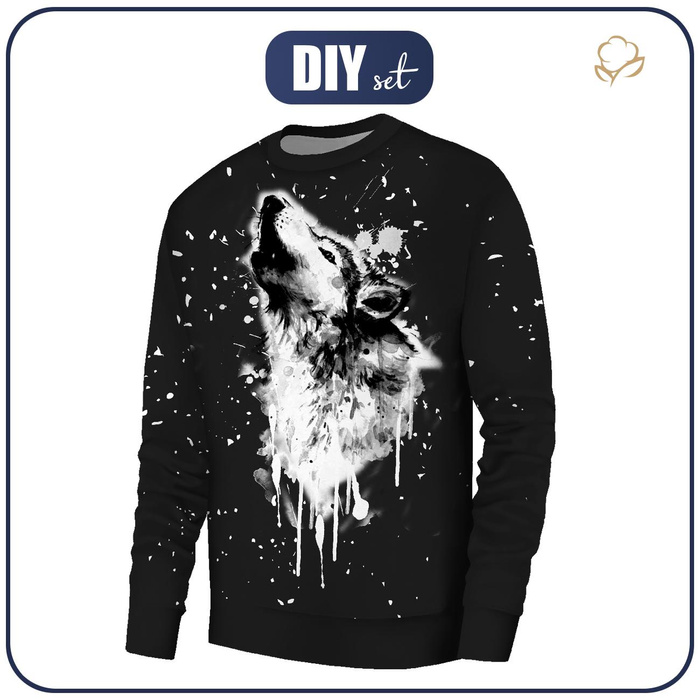BASIC HERREN SWEATSHIRT (OREGON) - WOLF M. 3 - Nähset S