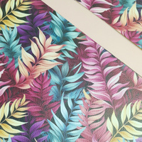 LEAVES AND FERNS WZ. 3 (46 cm x 50 cm) - thick pressed leatherette