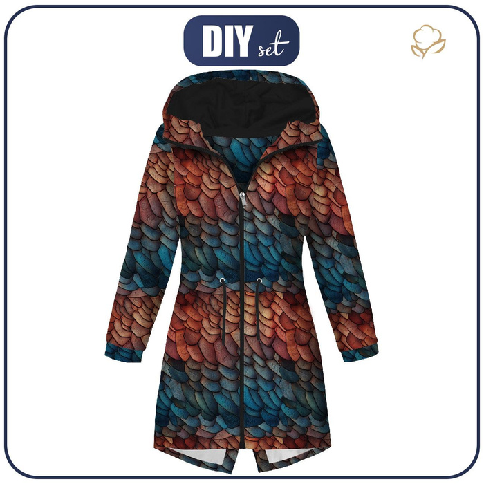 PARKA DAMSKA (ANNA) - LEATHER PATTERN WZ.10 - softshell XL