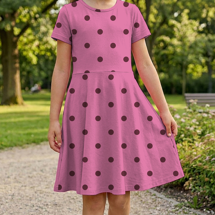 POLKA DOTS WZ. 11 - Hydrophobic brushed knit