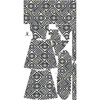 WRAP FLOUNCED DRESS (ABELLA) - GEOMETRIC PAT. 4 - sewing set