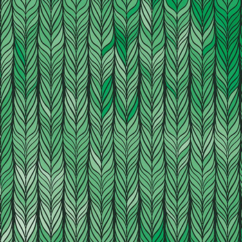 BRAID / green  - Woven Fabric for tablecloths