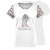 DAMEN T-SHIRT - FLY WITH ME - Single Jersey L