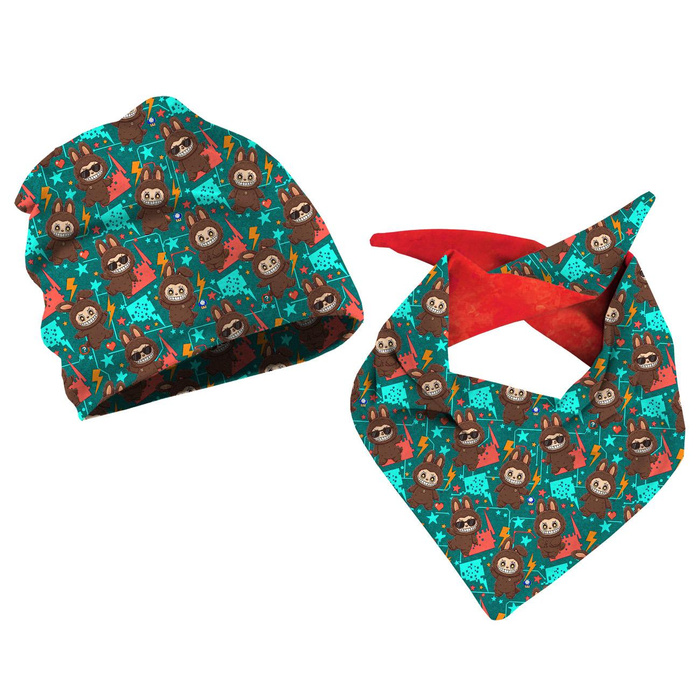 KID'S CAP AND SCARF (CLASSIC) - CREEPY CUTE WZ.1 - 55-58