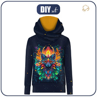 HYDROPHOBER HOODIE UNISEX - Animals mandala wz.4 - Nähset