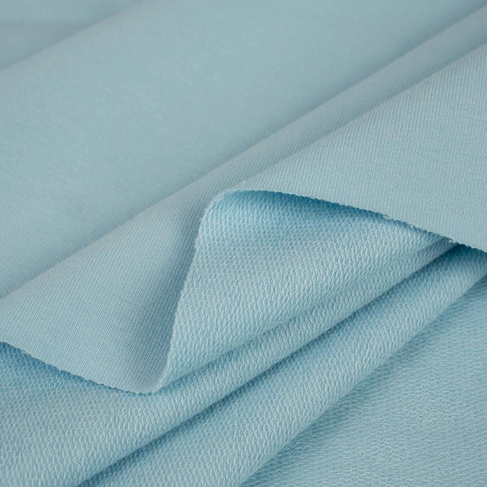 French Terry mit Elasthan - Light Sky Blue (D-75)