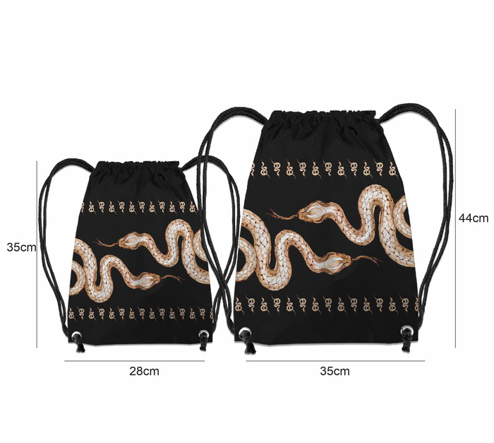 GYM BAG - SNAKE pat. 3 (MAGIC) - small