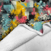 FLORAL REVERIE WZ. 9 - Minky plyš