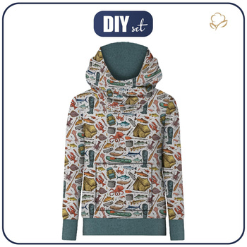 UNISEX HOODIE (HYDRA) - FISCHEREI (HOBBIES UND BERUFE ) - Nähset M