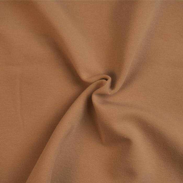 D-10 CARAMEL - brushed knitwear with elastane