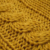 DECKE (ZOPF) / senf M - gestricktes Paneel