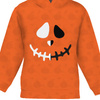 KID'S HOODIE (ALEX) - SMILE / PUMPKINS - looped knit fabric (122/128)