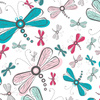 DRAGONFLIES - Cotton woven fabric