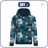 DÁMSKA MIKINA (POLA) CLASSIC S KAPUCÍ - WINTER WOLF VZ. 1 - Sada šití XL