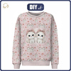CHILDREN'S (NOE) SWEATSHIRT - KITTY LOVE- sewing set (86/92)