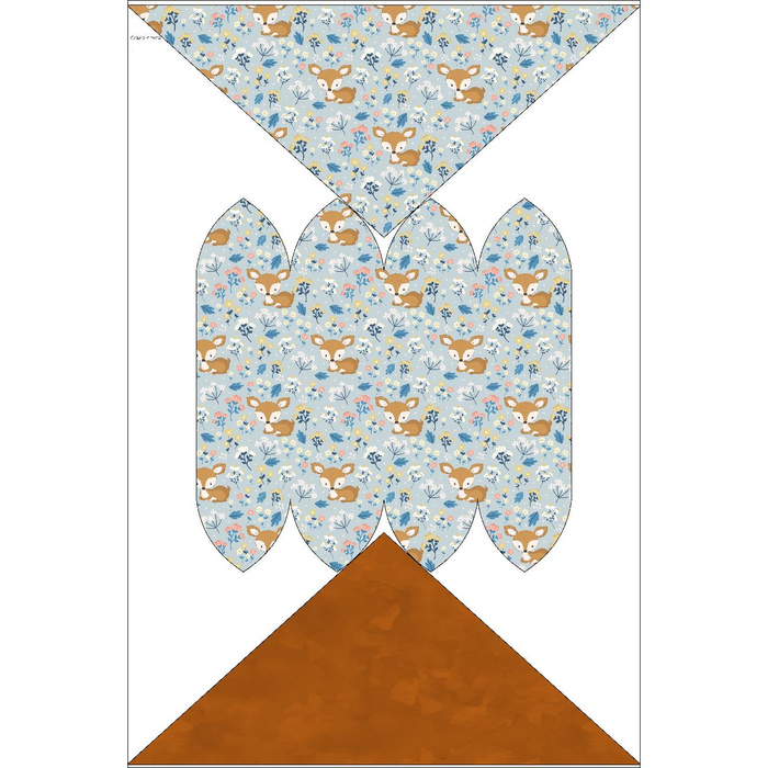 KID'S CAP AND SCARF (CLASSIC) - DEERS ON A MEADOW pat. 2 51-54