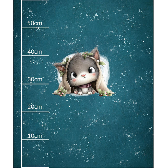 WINTER ANIMALS wz.19 - panel (60cm x 50cm) Panama 220g