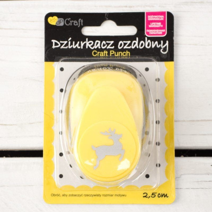 Dekorativer Locher 2,5 cm Rentier