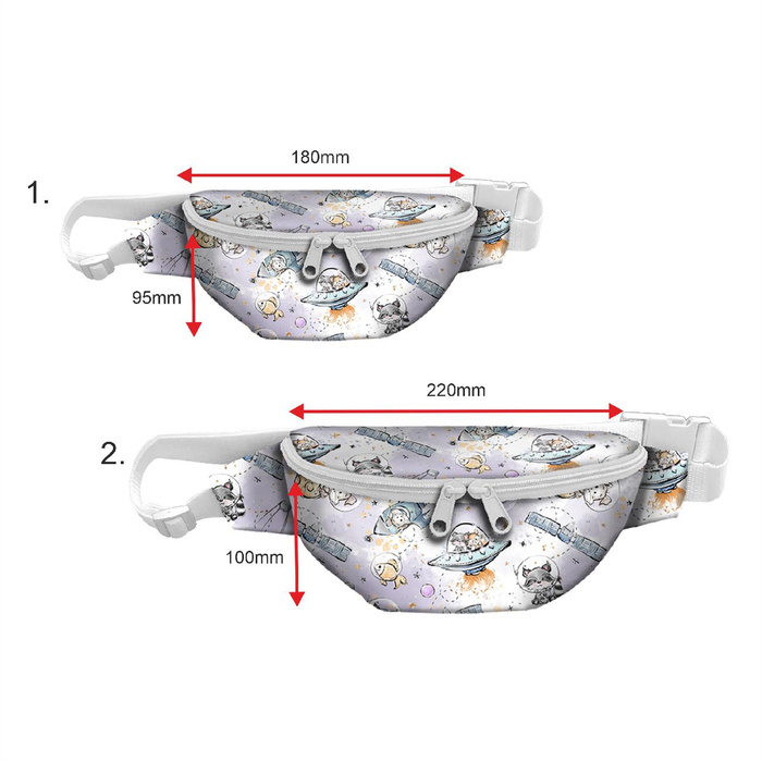 HIP BAG - SPACE CUTIES pat. 10 (CUTIES IN THE SPACE) / Choice of sizes