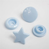 Fasteners KAM stars 12 mm Baby blue 10 sets