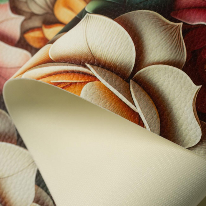 FLOWERS - dickes geprägtes Kunstleder