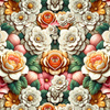 FLOWERS - Mušelín bavlněný