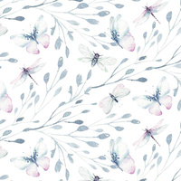 SCHMETTERLINGE MIX M. 3 (AQUARELL-SCHMETTERLINGE) - Wasserabweisende Webware