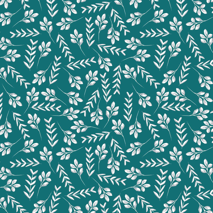 BLÄTTERCHEN M. 2 / smaragd - Viskose Jersey