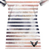 WOMEN’S T-SHIRT - BAT / STRIPES (ENCHANTED NIGHT) - single jersey XXXL