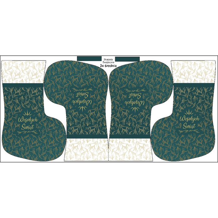 Christmas Stocking Set - WESOŁYCH ŚWIĄT / CHRISTMAS TWIGS