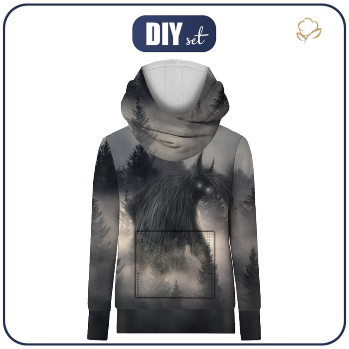 Unisex mikina s kapucí (HYDRA) - GRZYWACZ BESTIE - Sada šití XXL