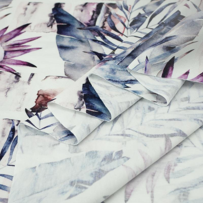 WATERCOLOR LEAVES 2.0 - single jersey with elastane TE210