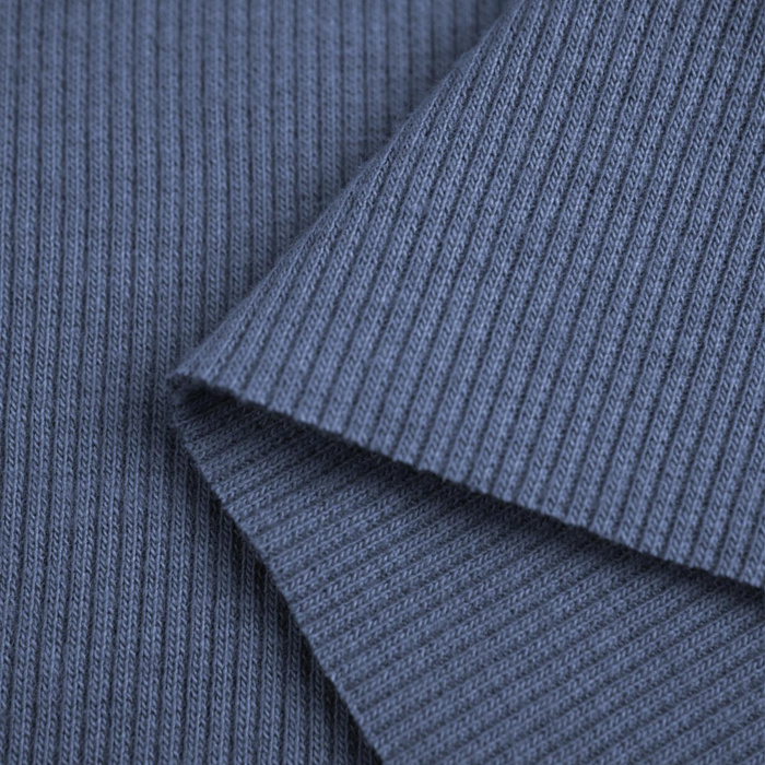  Rib Jersey fabric Unicolour - DARK BLUE (M-06)