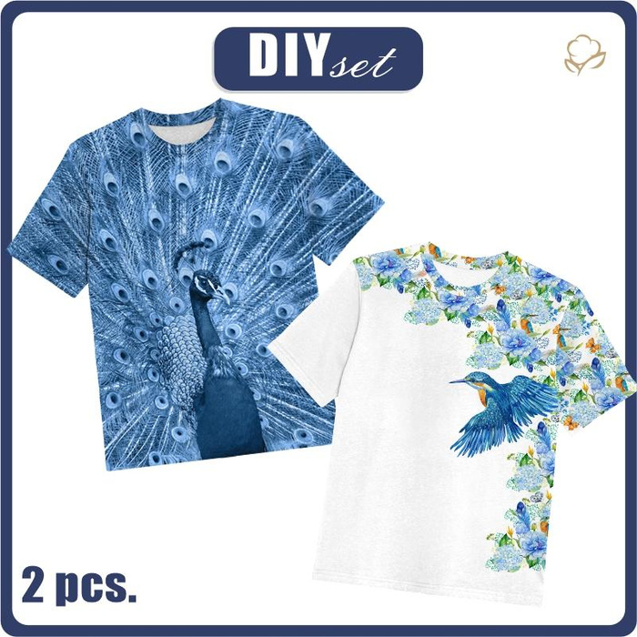 2-PACK - DĚTSKÉ TRIČKO - PÁV A LEDŇÁK - Sada šití (140/146)