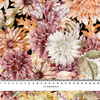AUTUMN FLOWERS (GOLDEN AUTUMN) / black - Woven Fabric for tablecloths