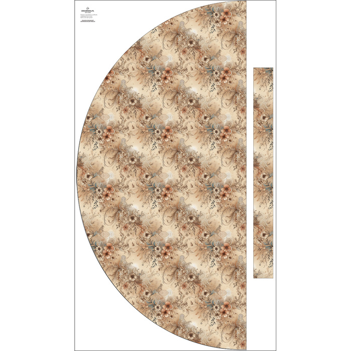 Panel kalhot "MAXI" - krep - BOHO FLOWERS